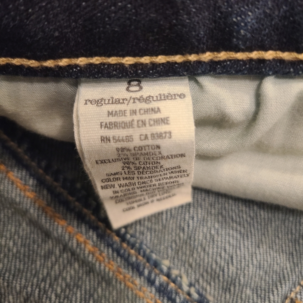 American Eagle Outfitters Favorite Boyfriend Jeans Womens 8 Blue Stretch Denim - Picture 7 of 12